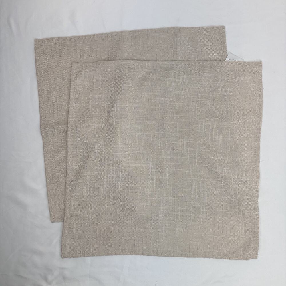 Laura Ashley Cloth Napkins Square Tan Color 18” X 18”, dinner table, home